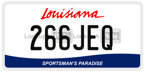 266JEQ  license plate in LA