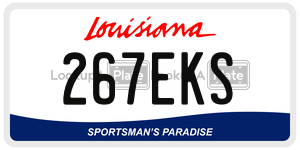 267EKS  license plate in LA