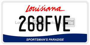 268FVE  license plate in LA
