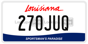 270JUQ  license plate in LA