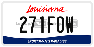 271FOW  license plate in LA