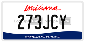 273JCY  license plate in LA