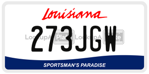 273JGW  license plate in LA