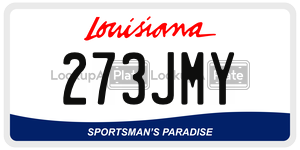 273JMY  license plate in LA