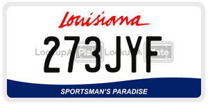 273JYF  license plate in LA
