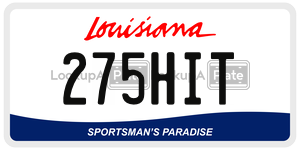 275HIT  license plate in LA