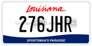 276JHR  license plate in LA