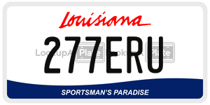 277ERU  license plate in LA
