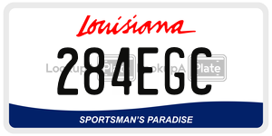 284EGC  license plate in LA