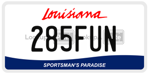 285FUN  license plate in LA