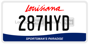 287HYD  license plate in LA
