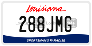 288JMG  license plate in LA