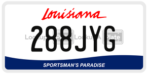 288JYG  license plate in LA