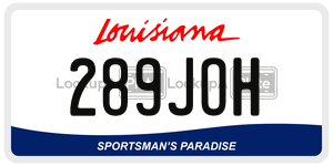 289JOH  license plate in LA