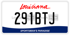 291BTJ  license plate in LA