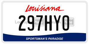 297HYO  license plate in LA