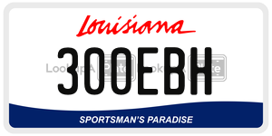 300EBH  license plate in LA
