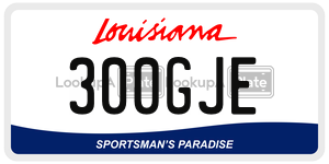 300GJE  license plate in LA