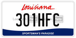 301HFC  license plate in LA