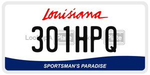 301HPQ  license plate in LA