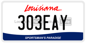 303EAY  license plate in LA