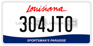 304JTO  license plate in LA
