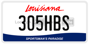 305HBS  license plate in LA