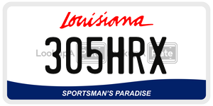 305HRX  license plate in LA