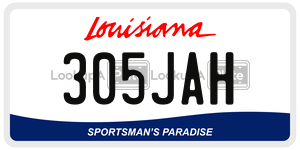 305JAH  license plate in LA