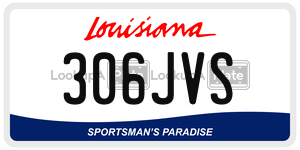 306JVS  license plate in LA