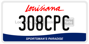 308CPC  license plate in LA