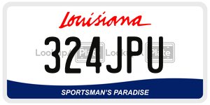 324JPU  license plate in LA