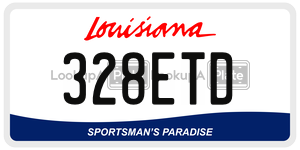 328ETD  license plate in LA