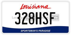 328HSF  license plate in LA