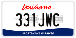 331JWC  license plate in LA