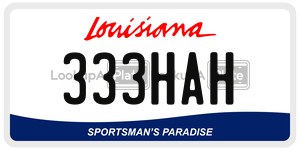 333HAH  license plate in LA