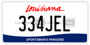 334JEL  license plate in LA