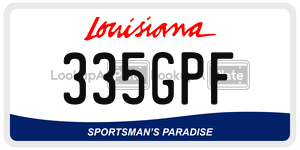 335GPF  license plate in LA