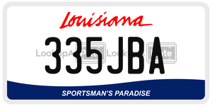 335JBA  license plate in LA