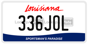336JOL  license plate in LA