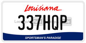 337HQP  license plate in LA