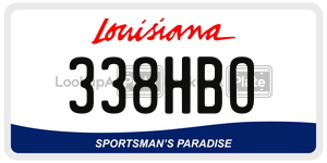 338HBO  license plate in LA