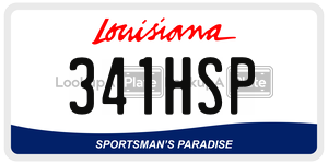 341HSP  license plate in LA