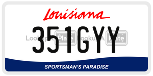 351GYY  license plate in LA