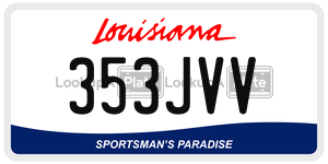 353JVV  license plate in LA