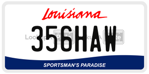 356HAW  license plate in LA