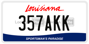357AKK  license plate in LA