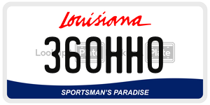 360HHO  license plate in LA