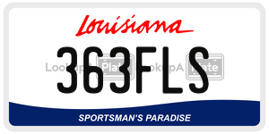 363FLS  license plate in LA