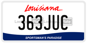 363JUC  license plate in LA